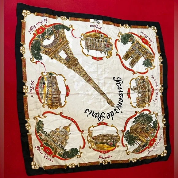 Souvenir de Paris Vintage Women Scarf